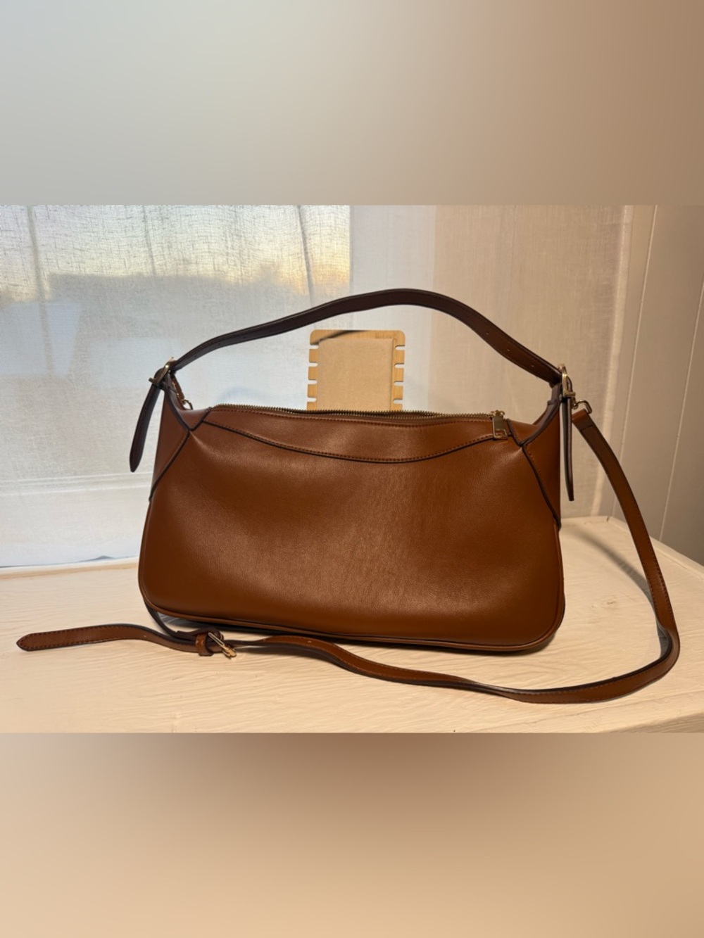 Nicolette Saddle Recycled Vegan Shoulder Bag from Melie Bianco - Picture 3 of 8